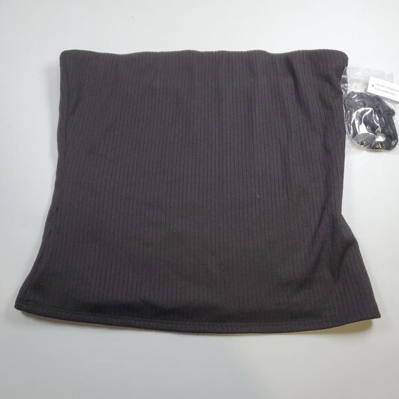 Evereve Evie Rib Tube Top Women Size Large NWT Removable Straps Square Neckline - Picture 3 of 13